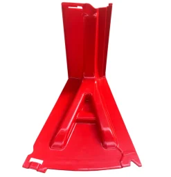 ABS flodbarriere rød H: 52 cm udvendig kurve