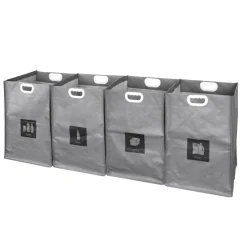 Affaldssorteringsposer m/velcrosystem 4 stk.