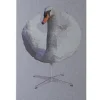 Akustikbillede Art-Acoustic svanen 60 x 120 cm - lys grå