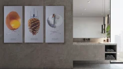 Akustikbillede Art-Acoustic svanen 60 x 120 cm - lys grå