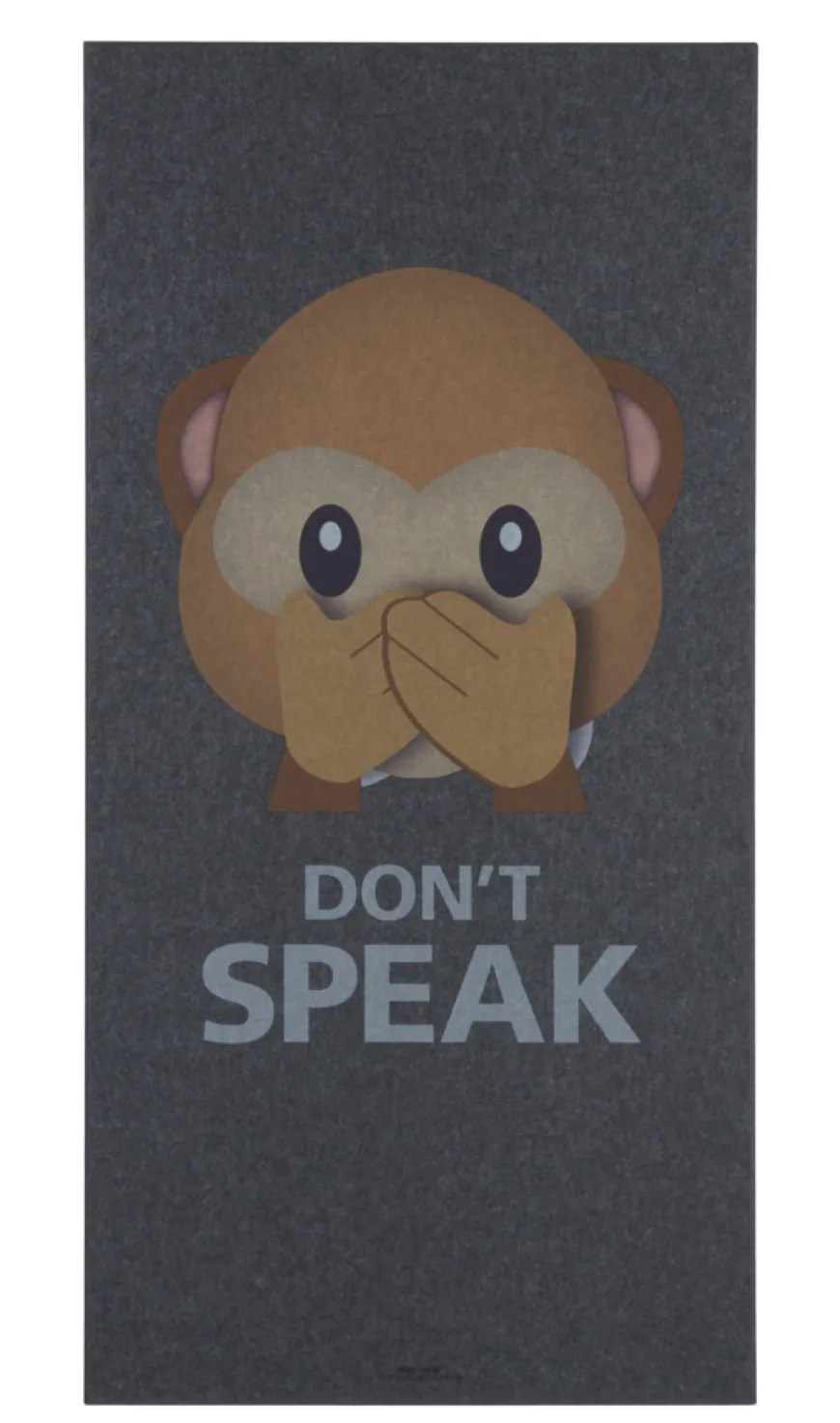 Akustikbillede Art-Acoustic speak 60 x 120 cm - mørk grå