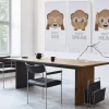 Akustikbillede Art-Acoustic speak 60 x 120 cm - hvid