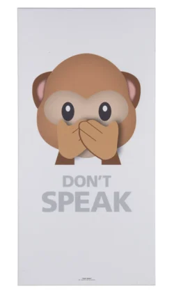 Akustikbillede Art-Acoustic speak 60 x 120 cm - hvid