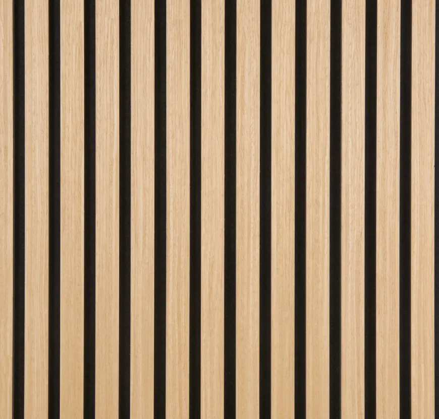 Akustikpanel Quanti light oak 18 x 520 x 2440 mm - Køb i butik