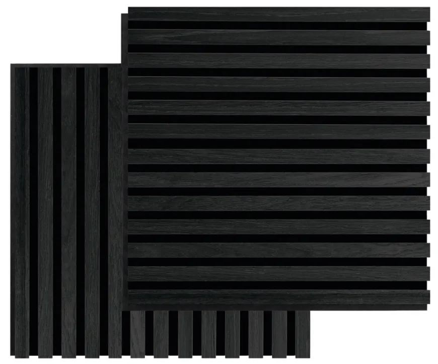 Akustikpanel Square black oak 22 × 520 × 520 mm 2-pk.