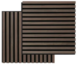 Akustikpanel Square walnut 22 × 520 × 520 mm 2-pk.