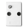 Antenneudtag radio/TV/data hvid