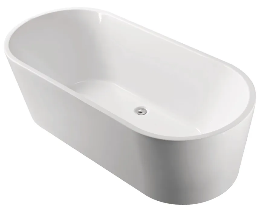 Badekar ovalt fritstående L178 x B80 x H56 cm