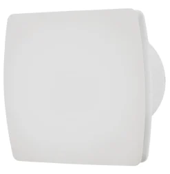 Badrumsventilator hvid m/hygrostat og timer - GRAD