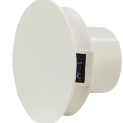 Badrumsventilator m/hygrostat og LED-display - GRAD