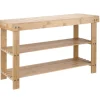 Bambusbænk m/2 hylder 70 x 25 x 45 cm