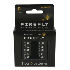 Batteri alkaline D LR20 2-pk. - Firefly