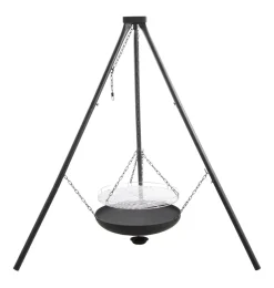 Bålsted tripod med bålfad og rist Ø55 cm - Grillexpert®