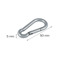 Brandmandshage Ø5 x 50 mm 2 stk.