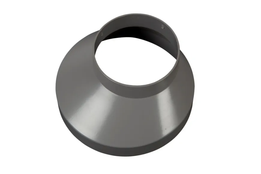 Brøndkrans grå plast, Ø130 mm