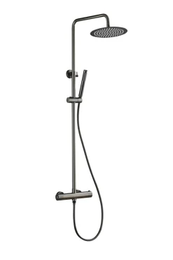 Brusesæt m/termostat Ø250 mm gunmetal