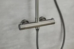 Brusesæt m/termostat Ø250 mm gunmetal