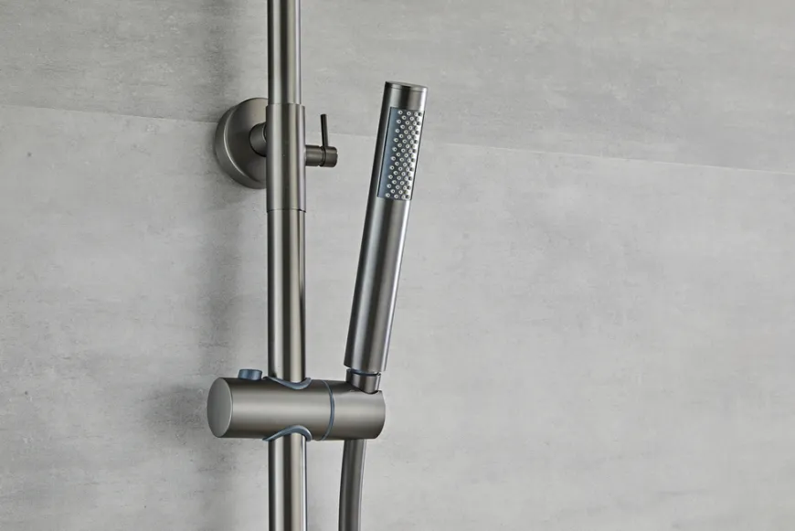 Brusesæt m/termostat Ø250 mm gunmetal