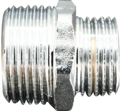 Brystnippel forkromet 3/4" x 1/2"