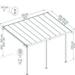 Canopia by Palram Sierra terrasseoverdækning 16,4 m²