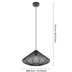 Eglo Dolwen pendel sort Ø42,5 cm