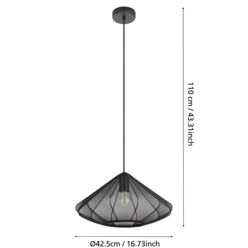 Eglo Dolwen pendel sort Ø42,5 cm