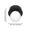 Eglo Mosiano loft- og væglampe sort/hvid Ø11 cm
