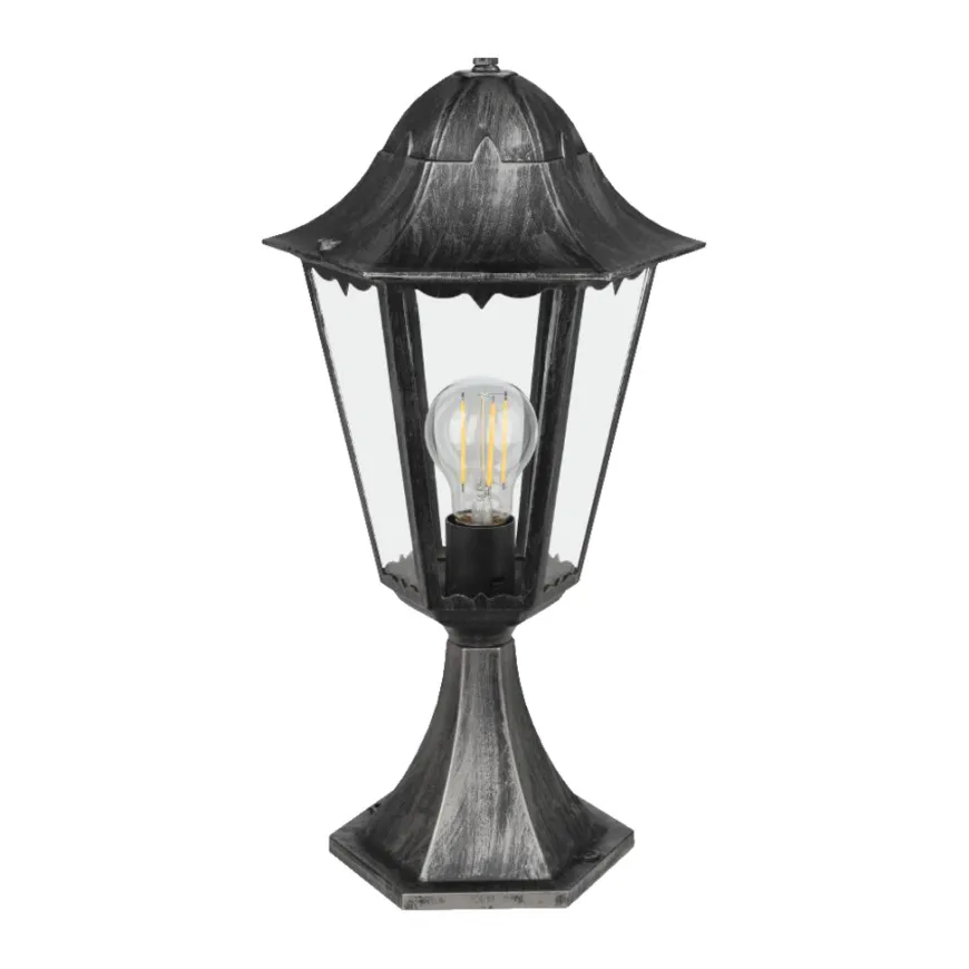 Eglo Navedo udendørslampe sort/sølv 47 cm