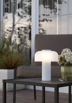 Eglo Ponente bordlampe Ø16 cm hvid genopladelig