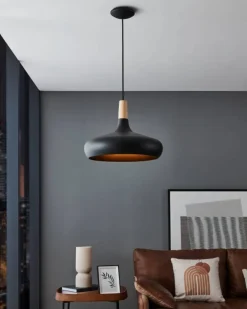 Eglo Sabinar pendel sort/brun Ø40 cm