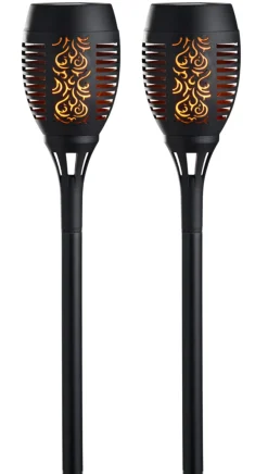 Fakler med solceller Ø9 x H58 cm 2-pk. - Garden®