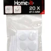 Filtpuder selvklæbende Ø17 mm hvid - 20 stk.