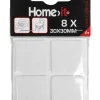 Filtpuder selvklæbende 30 x 30 mm hvid - 8 stk.