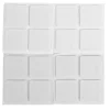 Filtpuder selvklæbende 25 x 25 mm hvid - 16 stk.