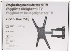 Fladskærmsbeslag med udtræk og kip 23-55"
