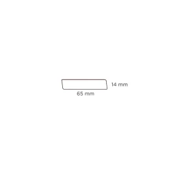 Fodliste glat fyr - 14 x 65 x 3000 mm