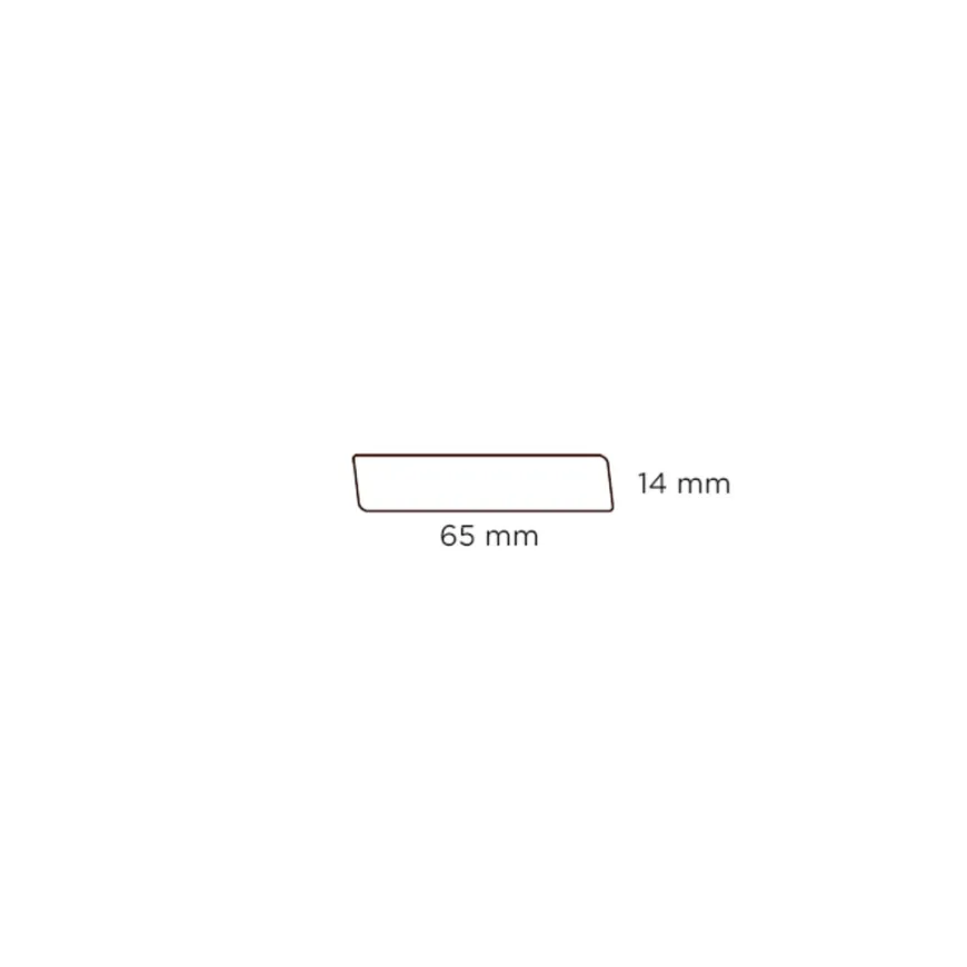 Fodliste glat fyr - 14 x 65 x 3000 mm
