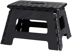 Foldbar skammel sort 32 x 25 x 22 cm