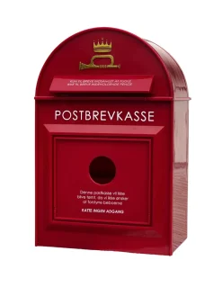 Fuglehus postkasse rød