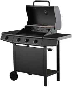 Gasgrill 3 brændere og sidebrænder sort - Grillexpert®