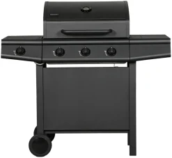 Gasgrill 3 brændere og sidebrænder sort - Grillexpert®