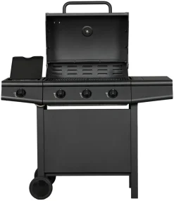 Gasgrill 3 brændere og sidebrænder sort - Grillexpert®