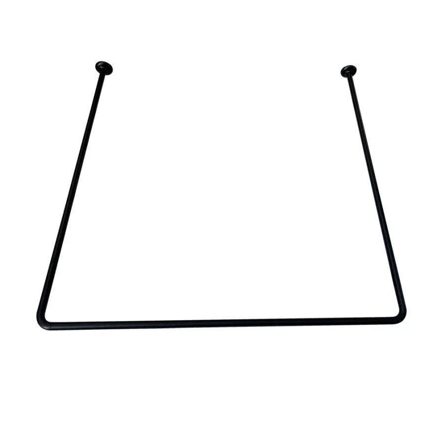 GEYSER® forhængsstang U-form 90 x 90 x 90 cm sort