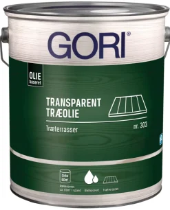 GORI 303 midnatsgrå træolie til terrasser 5 liter