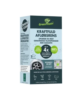 GreenSwirl afløbsrens 2 poser a 233 g
