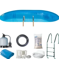 Gre poolpakke inground oval 24420 liter - Swim & Fun