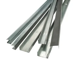 Gulv- og loftskinne med foam, U-profil 95 mm