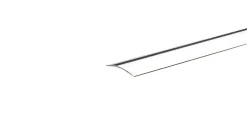 Gulvprofil sølv selvklæbende 3,2 x 30 x 1800 mm