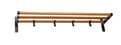 Habo Elegant hattehylde sort/eg 60 x 18,5 x 27 cm