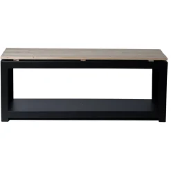 Havebænk med brændedepot 118 x 29,5 x 48 cm